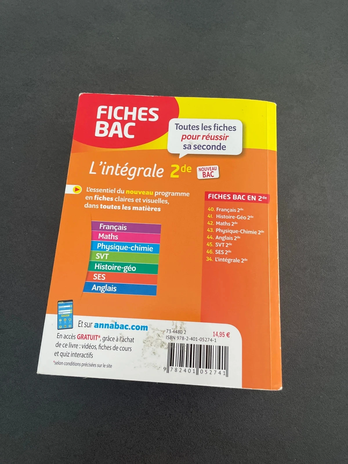 Fiches bac hatier wiskunde frans wetenschappen fysica economie tweede – photo 2